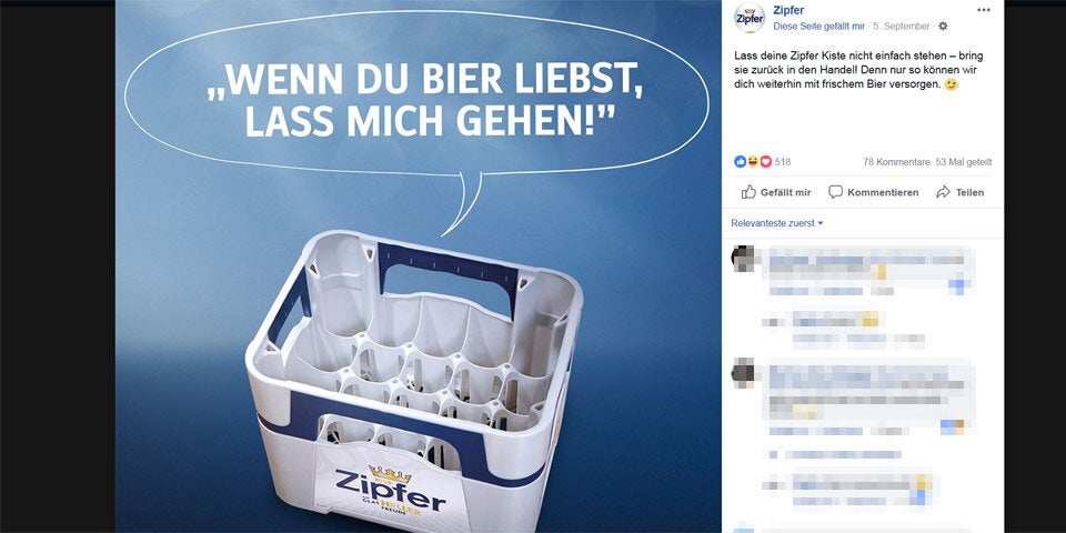 Bierkisten-Aufruf wird Internet-Hit