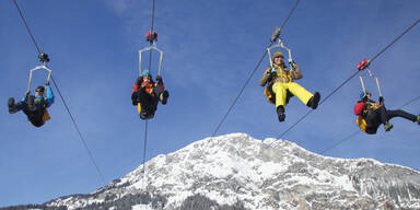 Hier "fliegen" Sie den Berg hinunter