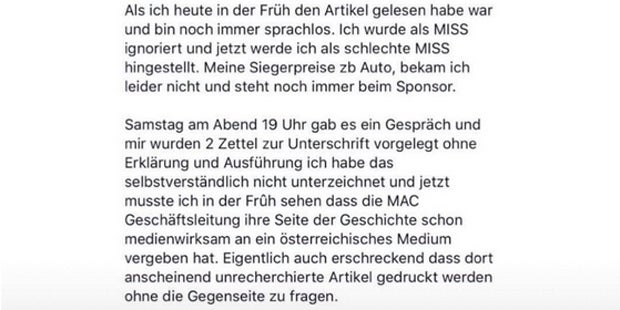 Miss Austria entthront: Jetzt wehrt sich Zivkov