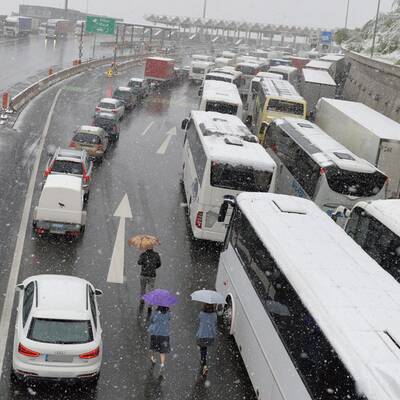 Schnee-Chaos am Brenner