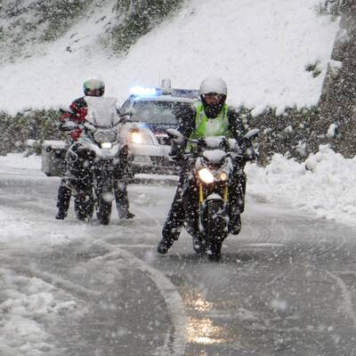 Schnee-Chaos am Brenner