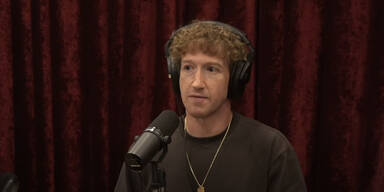 Facebook-Gründer und Meta-Chef Mark Zuckerberg beim Podcaster Joe Rogan