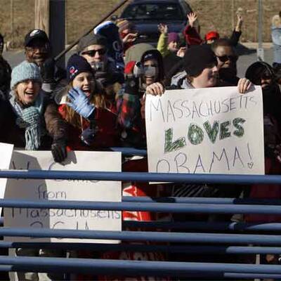 Historische Zugfahrt Obamas