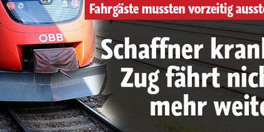 Schaffner krank: Zug fährt nicht weiter