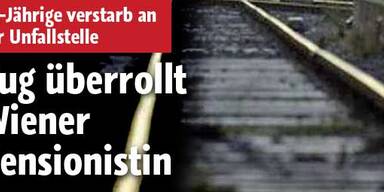 Zug überrollt Wiener Pensionistin - tot