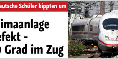 50 Grad Celsius in deutschem Zug