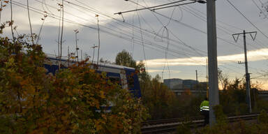 Oberleitung gerissen - Zug-Chaos in Wien