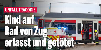 Kind auf Rad von Zug erfasst und getötet