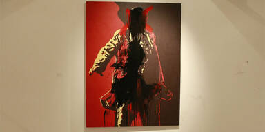 Farb-Anschlag auf  Präsidenten-Penis