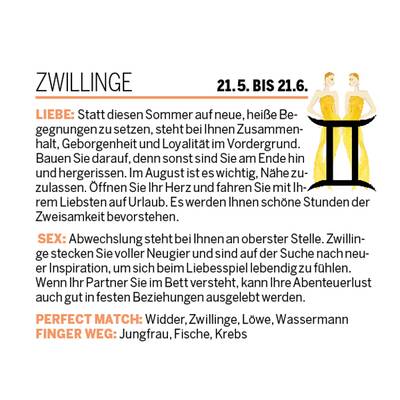 Sommer-Flirt Horoskop 2017