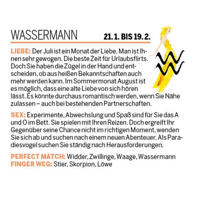 Sommer-Flirt Horoskop 2017