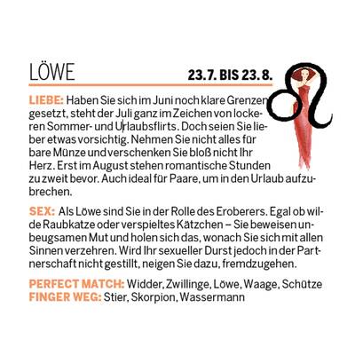 Sommer-Flirt Horoskop 2017